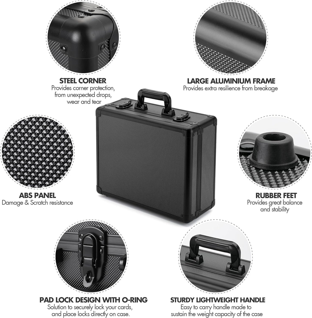 Toploader Storage Box, Sports Card Storage Case, Top Loader Card Storage, Top Loader Storage Boxes, Trading Card Case Holds 600+ Card, One Touch Card Holder