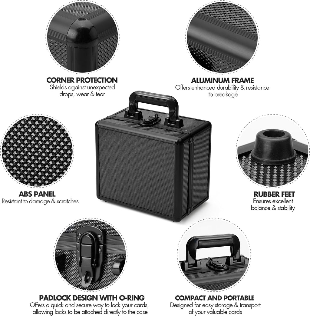 Toploader Storage Box - Holds 400+ Trading Cards, One Touch Card Holder