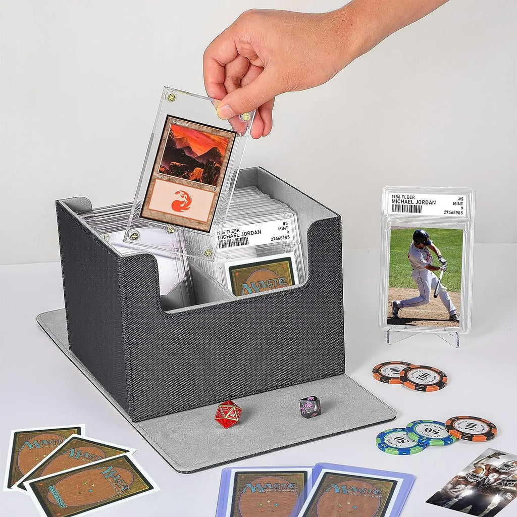 100+Trading Card Deck Box Storage Holder Organizer Cards Case for Card Collectible Game Card Cases Protectors Container