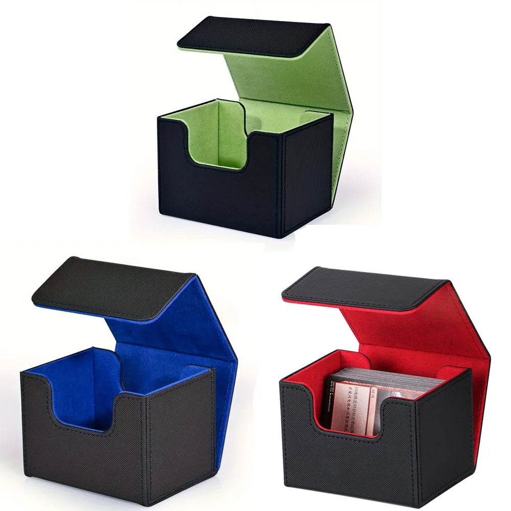 100+Trading Card Deck Box Storage Holder Organizer Cards Case for Card Collectible Game Card Cases Protectors Container