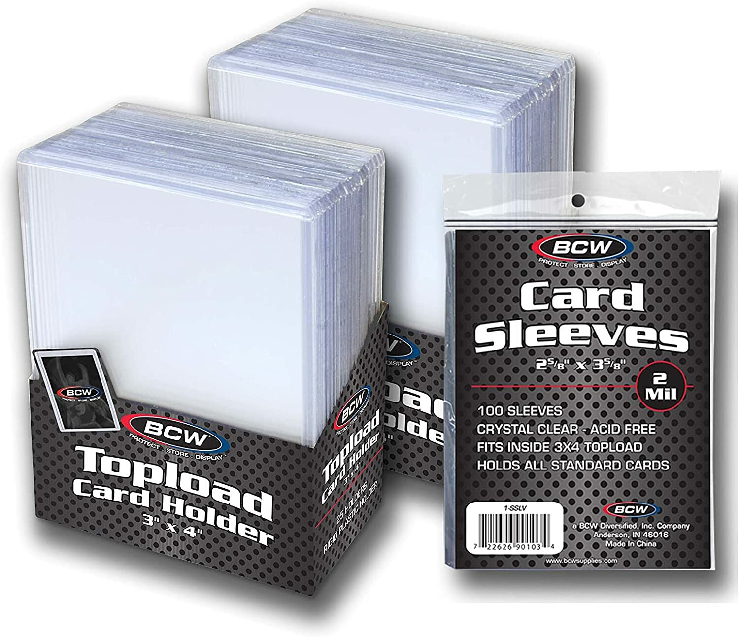 Premium Collection of 50 Toploaders and 100 Penny Sleeves