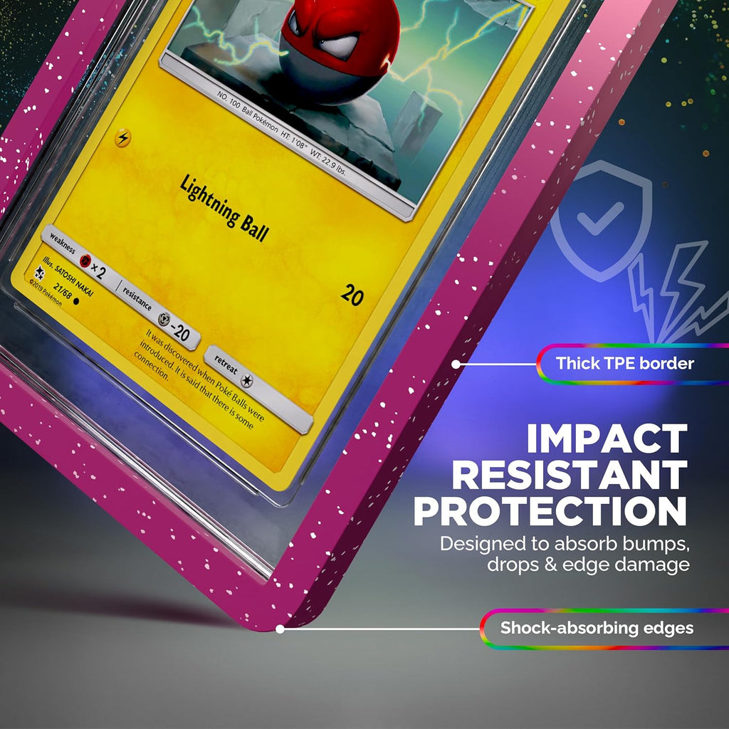 10 Pack Slab Guards Fits PSA Slabs - PSA Slab Guard Hard TPU PSA Slab Protector for Graded Cards – PSA Slab Bumper Guard for Graded Slabs – Slab Protector for PSA Cards
