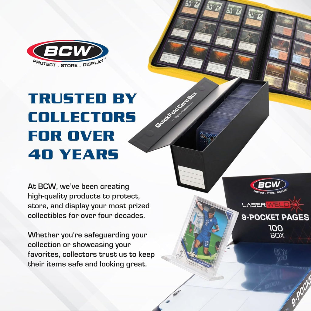 Trading Card Display Stand - 1 Ct | Acrylic Card Holder Stand for Sports Cards, Pokémon & TCG | Stable Vertical Card Stand with Beveled Edges | Clear Sports Card Display Stand