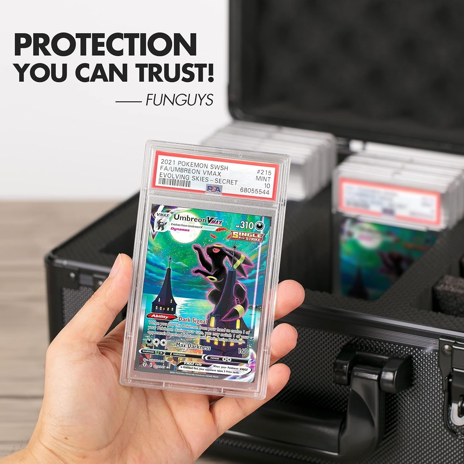 Graded Sports Card Storage Box, Trading Card Storage Box, Trading Card Case for Pokemon, Baseball, Sports, MTG