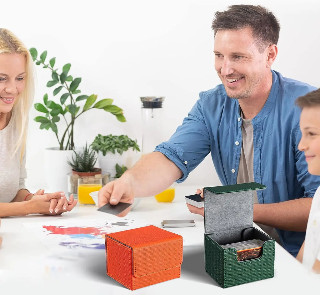 100+Trading Card Deck Box Storage Holder Organizer Cards Case for Card Collectible Game Card Cases Protectors Container