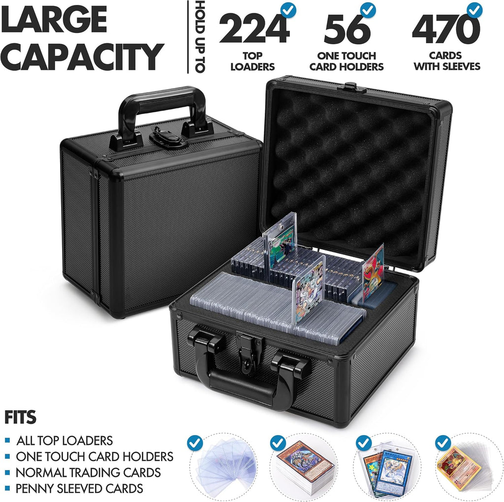 Toploader Storage Box - Holds 400+ Trading Cards, One Touch Card Holder