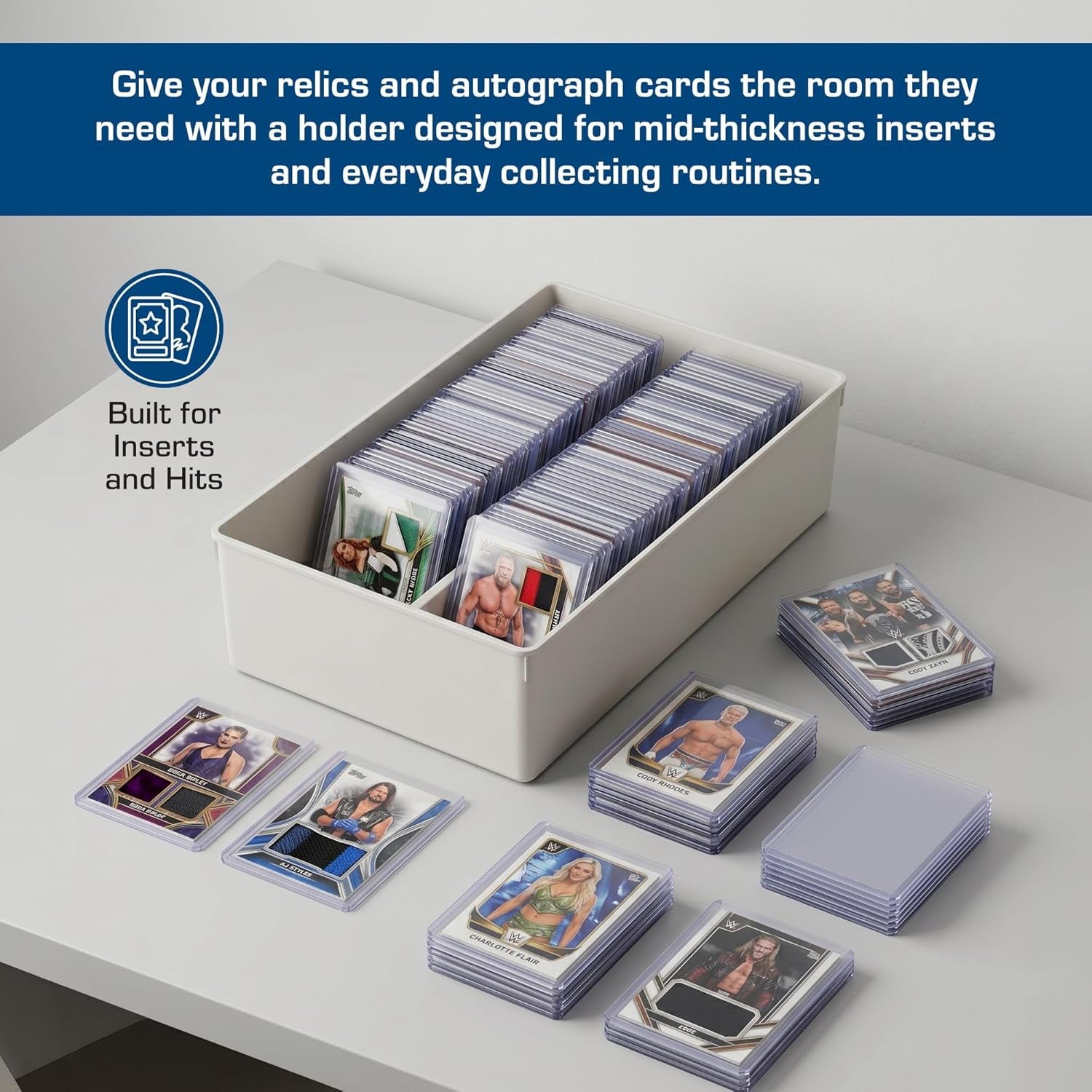 79 PT. Thick Card Topload Holder - Pack of 25 | Durable Rigid PVC Toploader | Toploaders for Memorabilia, Jersey, Patch, and Relic Cards | Ideal for Collectors and Hobbyists