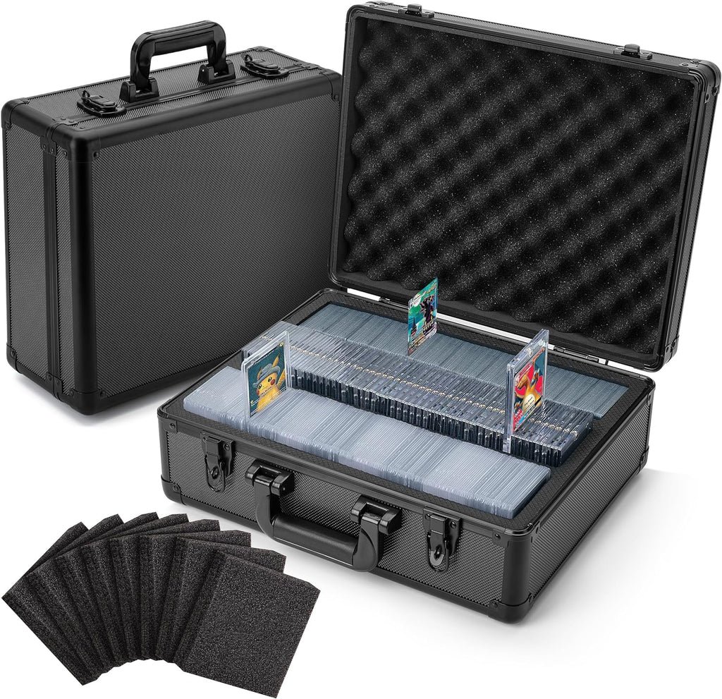 Toploader Storage Box, Sports Card Storage Case, Top Loader Card Storage, Top Loader Storage Boxes, Trading Card Case Holds 600+ Card, One Touch Card Holder